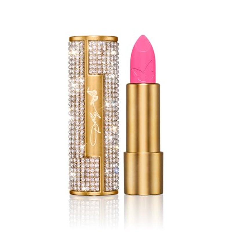 Dolly Beauty Pretty in Pink Bundle - Pink Lemonade Lipstick, Hi-Gloss Lips Lip Gloss Very Pink, Dolly-Eyes Mascara iJet Black, Hi-Definition Eye Pencil Black & Hi-Definition Lip Liner Berry - 5 Pack