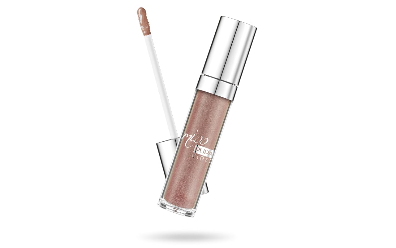 PUPA Milano Miss PUPA Milano Lip Gloss - Shiny, Smooth, Plump - Soft, Innovative Gel Texture - Glides Smoothly On Lips - For A Moisturizing And Volume Enhancing Effect - 103 Forever Nude - 0.17 OZ