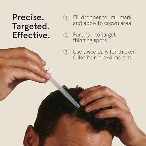 Keeps Extra Strength Minoxidil for Men - 5% Minoxidil Hair Growth Serum - Hair Loss & Regrowth Treatment for Thinning & Bald Spots - Clinically Proven Hair Growth Products - Unscented Topical Aerosol