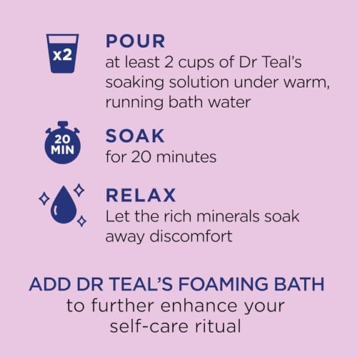 Dr Teal's Salt Soak with Pure Epsom Salt, Elderberry, 3 lbs