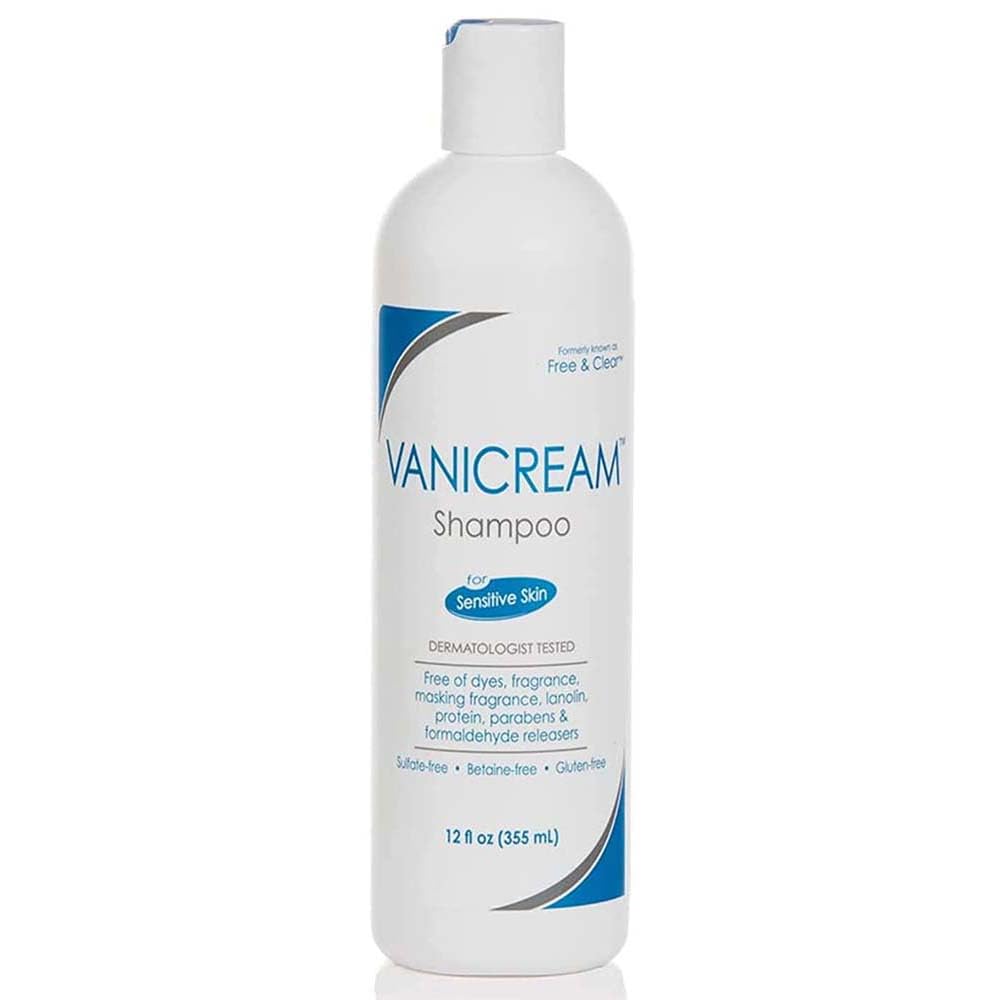 Vanicream Shampoo for Sensitive Skin, Dermatologist Tested, Free of Dyes, Fragrance, Parabens and Formaldehyde Releasers, Sulfate-Free, 12 fl oz (Pack of 3)