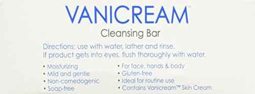 Vanicream Cleansing Bar, Fragrance Free - 3.9 Oz. (Pack of 3)
