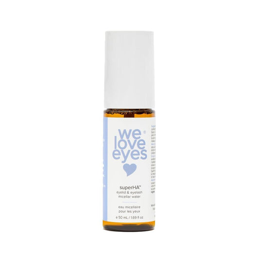 We Love Eyes - superHA® Eyelid & Eyelash Micellar Water - Remove eye makeup with lush, supportive micelles in a sodium hyaluronic base, oil free