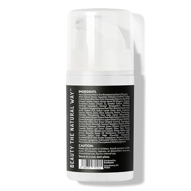 Eve Hansen Anti-Aging Eye Gel with Peptides | Under-Eye Cream With Plant Stem Cells, Hyaluronic Acid, Vitamin E | Cruelty-Free, Vegan, Made in USA .5 oz