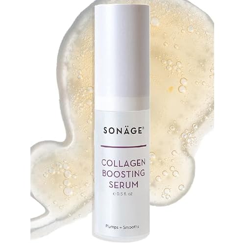 Sonage Collagen Boosting Serum: Vegan Anti-Aging Face Serum | Plumps, Smooths, Minimizes Pores, Wrinkles