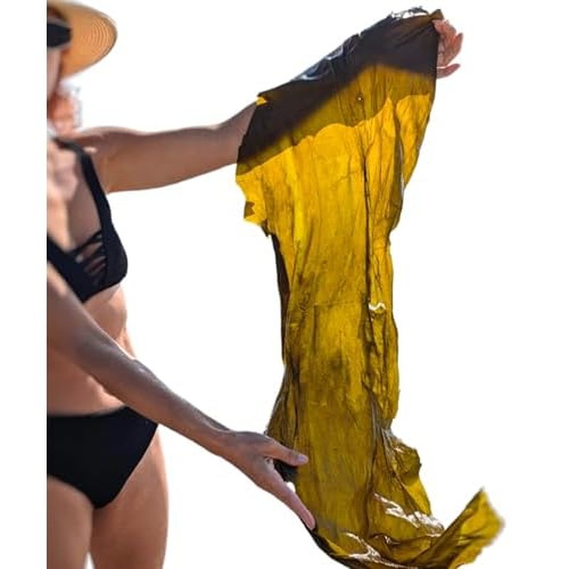 Stretch Marks Remover & Tighten Skin Whole Seaweed Leaves Body Wrap With Marine Collagen, Gotu Kola, Niacinamide, and Vitamin C.