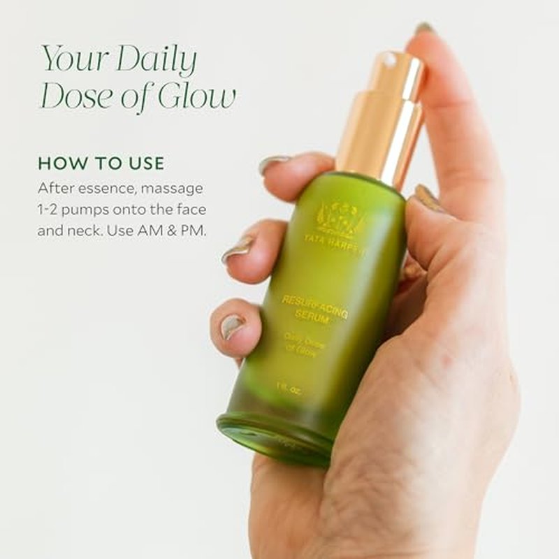 Tata Harper Resurfacing Serum, Brightening, Daily Glow, AHA/BHA Face Serum, Natural Skincare 30ml