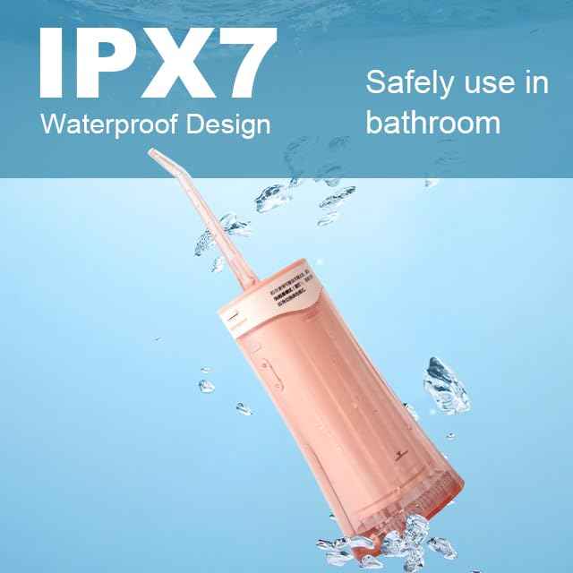 Water Flosser Mini Cordless Portable Oral irrigator, Powerful and Rechargeable IPX7 Waterproof for Teeth Picks, Cleaning Gums,Orthodontic,Braces Dental Care