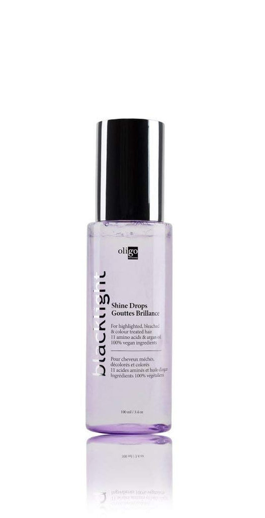 Oligo Professionnel - Blacklight Shine Drops - Weightless hair oil - Anti frizz serum - Argan oil - Nourishing - Paraben Free - Instant shine - 3.4 oz