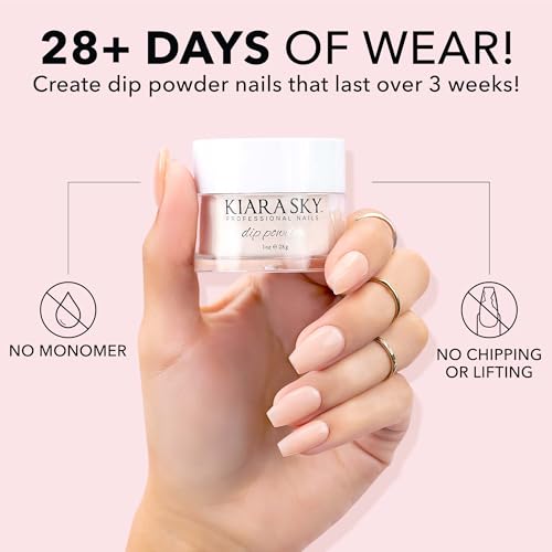 Kiara Sky Dip Powder Nude Tones 1 oz, Peaches & Cream