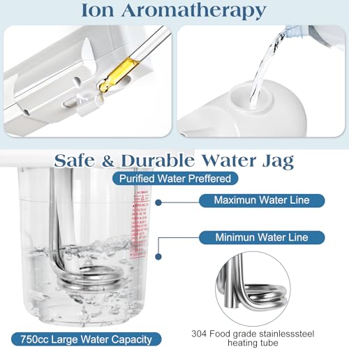 Professional Facial Steamer, Hot Mist Spray, Stand Facial Steamer for Esthetician, Timer Function, Vaporizador Face Steamer on Wheel, for Home Salon SPA