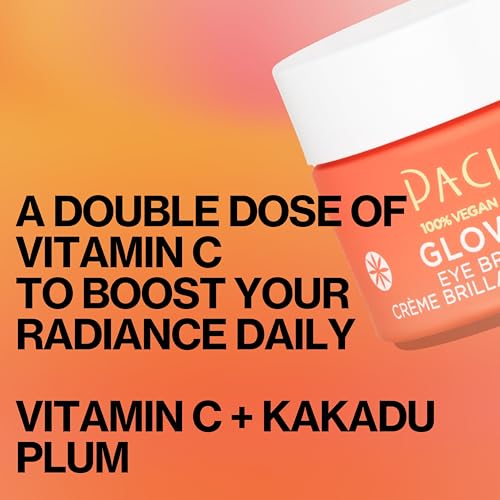 Pacifica Glow Baby Brightening Eye Cream ? Vitamin C Under Eye Cream for Dark Circles & Puffiness, Caffeine-Infused Eye Brightener for Tired Eyes Fragrance-Free 0.5 oz Clean Vegan Dermatologist Tested