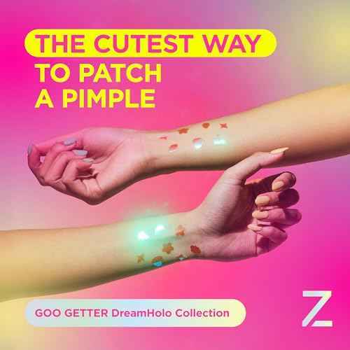 ZitSticka Pimple Patches Cute for Face, Holographic Zit Patches, Goo Getter Hydrocolloid Blemish Patches, Gifts for Teens, Teen Girl Gifts Trendy Stuff (DreamHolo Collection 72ct)