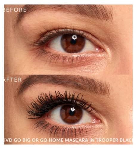 KVD Beauty Go Big or Go Home Volumizing Mascara - Long-Wear Vegan Formula | Trooper Black