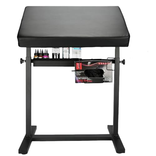 Tattoo Armrest Height Adjustable Oversized Soft Tattoo Armrest for Tattoo Supplies (Black-Old Model)