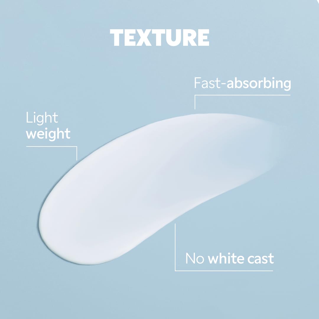 TIRTIR Hydro UV Shield Sunscreen | SPF 50+ Broad Spectrum UVA UVB Korean No White Cast Face Sunblock, 1.69 Fl Oz