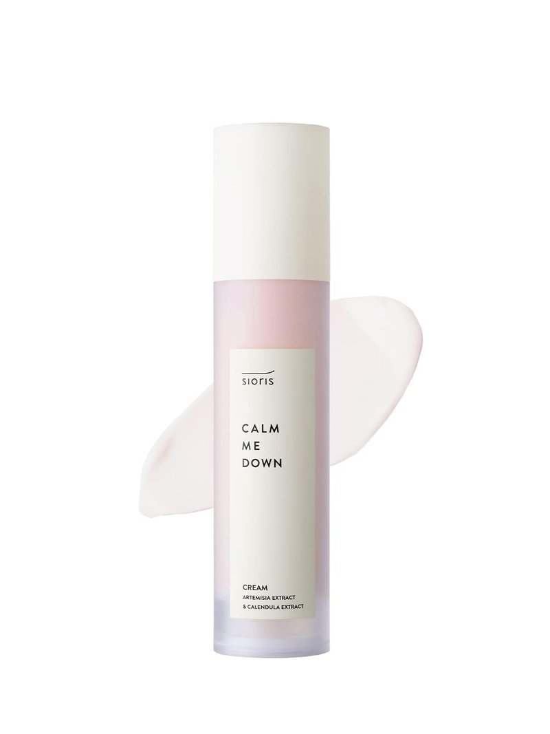 Sioris Soothing Face Cream - Korean Moisturizer for Sensitive Skin | Calming Hydration with Omija & Hyaluronic Acid - 1.69 fl oz