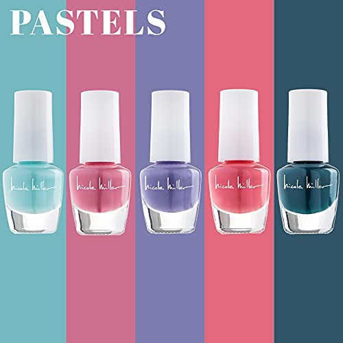 Nicole Miller Mini Nail Polish Set ? Glossy, Vibrant Colors for Fingernails & Toenails, Trendy Collection