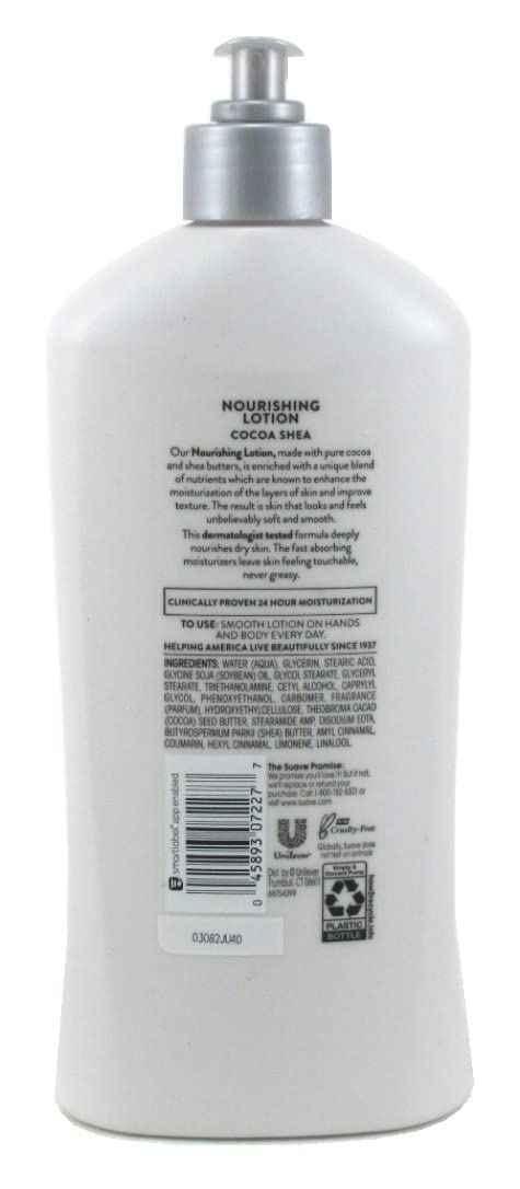 Suave Skin Lotion 18 Ounce Pump Smoothing Cocoa Butter & Shea (532ml) (2 Pack)