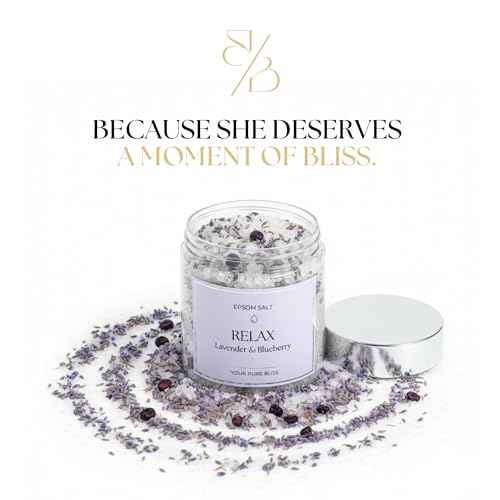 Epsom Salt Bath Gift Set ? 6 Aromatherapy Blends with Essential Oils ? Bath & Body Gift Set for Women, Stress Relief, Self Care, Birthday Gifts ? Jane & Bloom