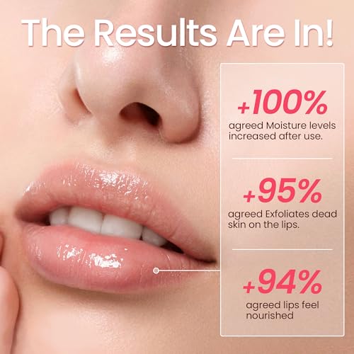 20g Collagen Lip Mask with Vitamins E, A, Hyaluronic Acid, Overnight Lip Butter Balm with Skin Softening Coconut Oil and Hydrating Shea Butter