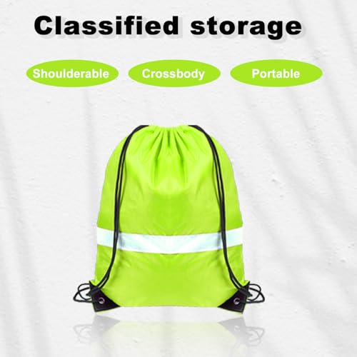 GoodtoU 28 Pcs Drawstring Backpack Bulk String Backpack Drawstring Bags Nylon Draw String Sport String Bag for Men Women, (Green,28 Pcs)