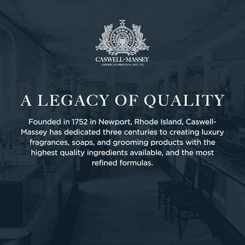 Caswell-Massey Triple Milled Heritage Woodgrain Sandalwood Three-Soap Set, Scented & Moisturizing Bath Soap, Made In The USA, 3 Count (Pack of 1)