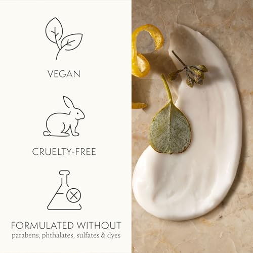 Thymes Large Replenishing Body Lotion - Moisturizing Body Lotion for Dry Skin - Scented with Notes of Eucalyptus Oil, Lemon, Petitgrain, Bergamot, Lemongrass, & Lush Fir (Eucalyptus, 16 fl oz)