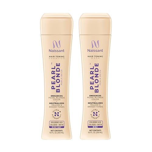 Naissant Set Purple Shampoo & Toning Mask | Eliminates Brassiness | Neutralizes Yellow & Orange Tones | Paraben, Ammonia & Sulfate Free | Pro-Vitamin B5, Olive Oil & Honey (Pearl Blonde) 10.1 Fl Oz