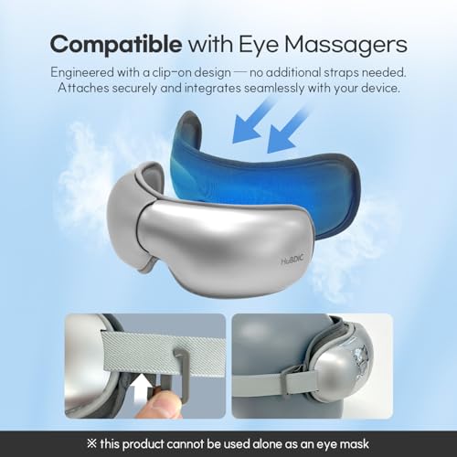 HuBDIC Hubicare Eye Cool Gel Mask for Eye Massager, Cooling Eye Mask with Detachable Strap ?Reusable Gel Eye Pad for Puffiness, Dry Eyes, Migraines & Relaxation Cold Compress