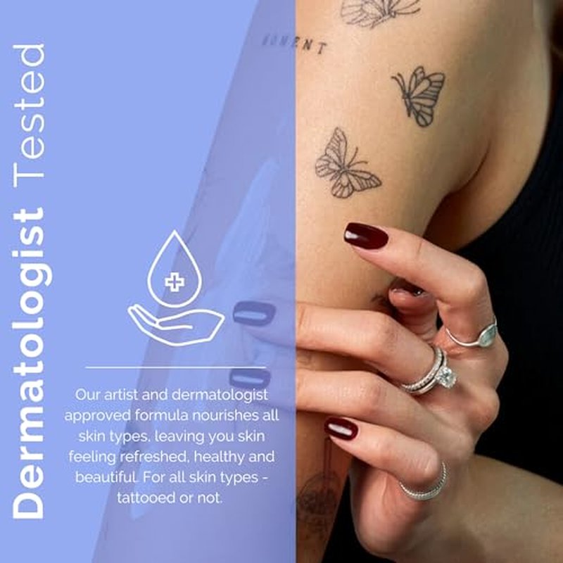 Tattoo Daily Moisturizing Lotion | Hydrating Daily Tattoo Care w/Niacinamide and Hyaluronic Acid to Enhance and Preserve Your Tattoos, 12 oz (3 Pack)