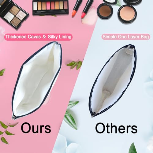 DJOLY Cat Lover Gifts for Women Makeup Bag, Cute Themed Lady Gifts for Girls, Accessories Cosmetic Pouch for Teens Kids Daughter Sister, Funny Mom Birthday Christmas Decorations