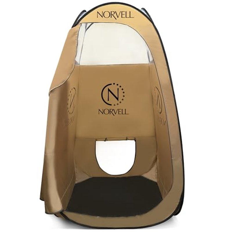 Norvell XL Portable Spray Tan Tent ? Extra Large Pop Up Booth for Professional Sunless Tanning, Mobile Spray Changing Room with Carry Bag & Easy Clean Floor for Self Spray Tan Application