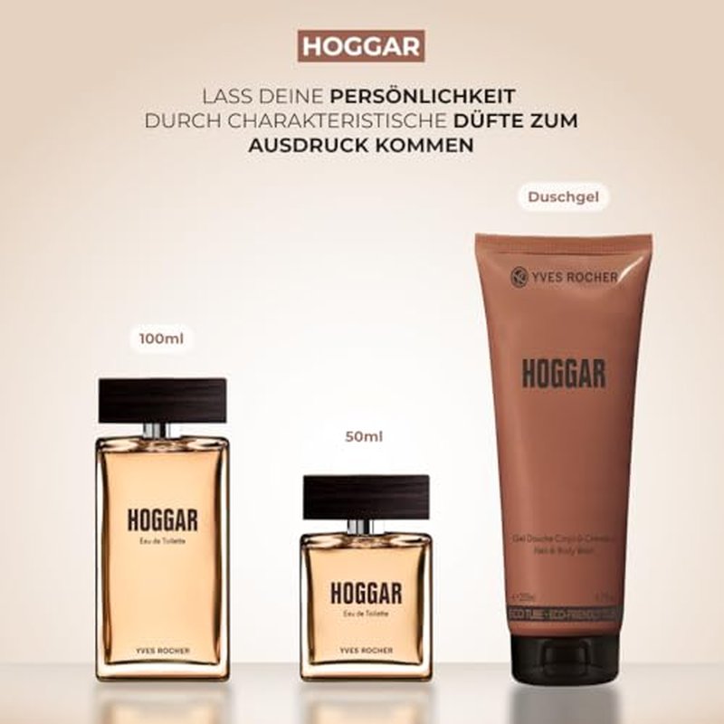 Yves Rocher Hoggar - Eau de Toilette for Men, 100 ml./3.3 fl.oz.
