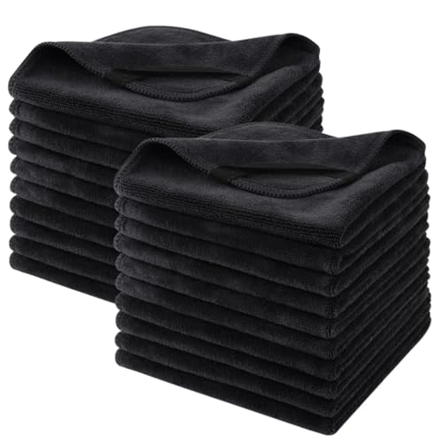 SINLAND Microfiber Facial Cloths Fast Drying Washcloth 12inch x 12inch Absorbent Face Wash Cloth Soft Makeup Remover Cloths