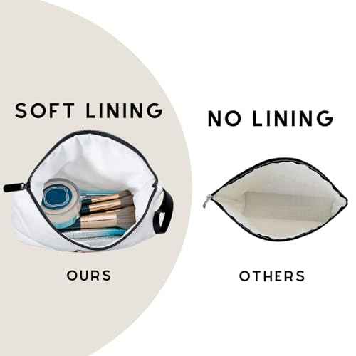 Birthday Friendship Womens Bridesmaid Proposal Personalized Gifts for Friend Sister Teacher Coworkers Bride Travel Makeup Cosmetic Bag with Mirror Valentines Mothers Day Christmas Graduation J