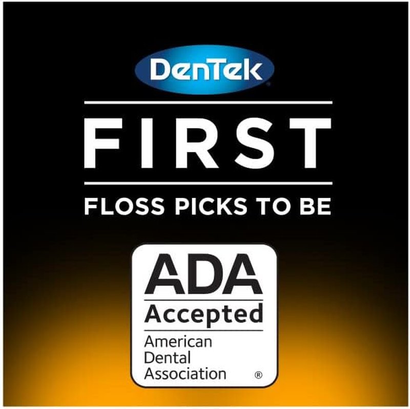 DenTek Comfort Clean Floss Picks - Soft Ribbon for Sensitive Teeth | 90 Count (Pack of 6)