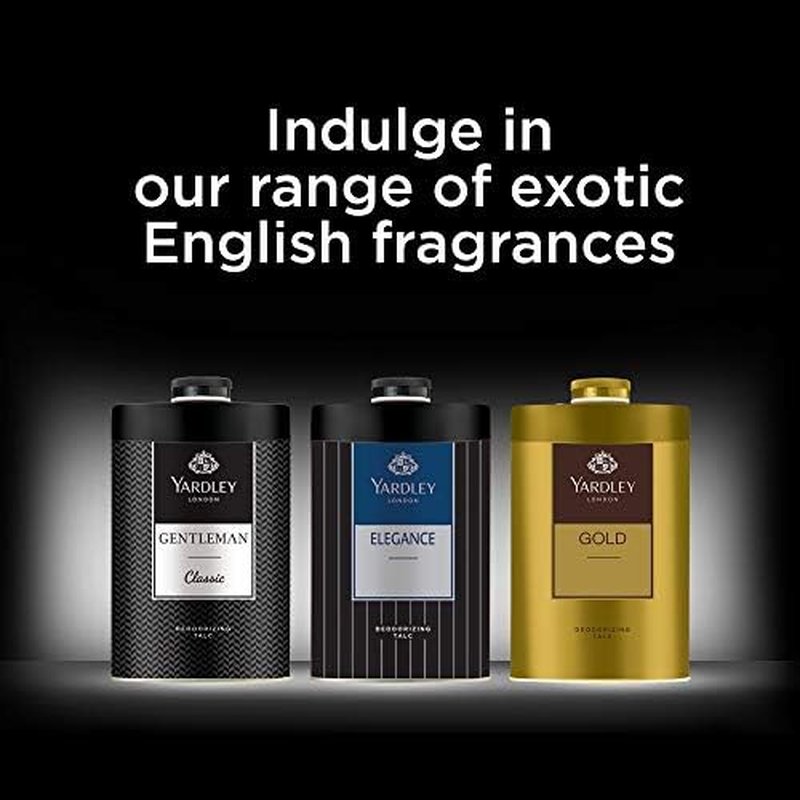 Gentleman Talcum Powder for Men - Yardley London Deodorising Talc 100g