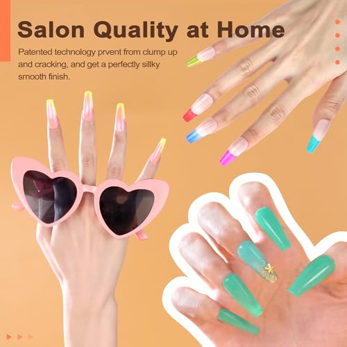 Lavender Violets 36 Colors Dip Powder Nail Kit Starter Quick Drying Dipping Powder Colors Set French Nail Nude Neon All Seasons for Home Salon M950