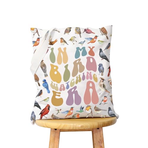WCGXKO Bird Lovers Gift Bag - Birdwatchers' Crazy Bird Lady Era Tote