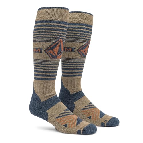 Volcom Men's Horizon Wool Blend Otc Sock Chestnut Brown S5 S