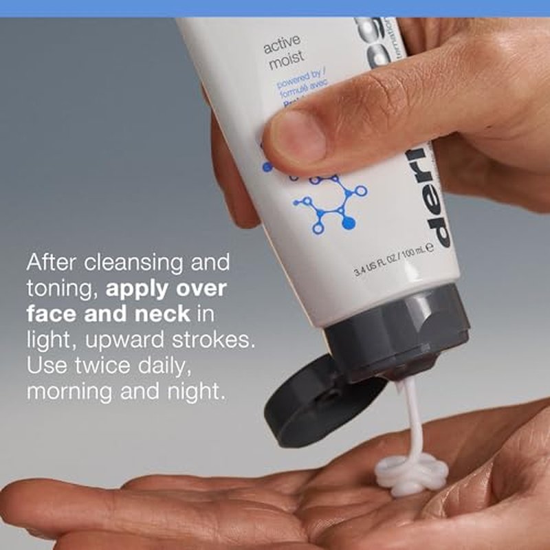 Dermalogica Active Moist Face Moisturizer, Oil-Free Lightweight Daily Hydrating Lotion, Helps Improve Skin Texture and Combat Surface Dehydration for Women and Men