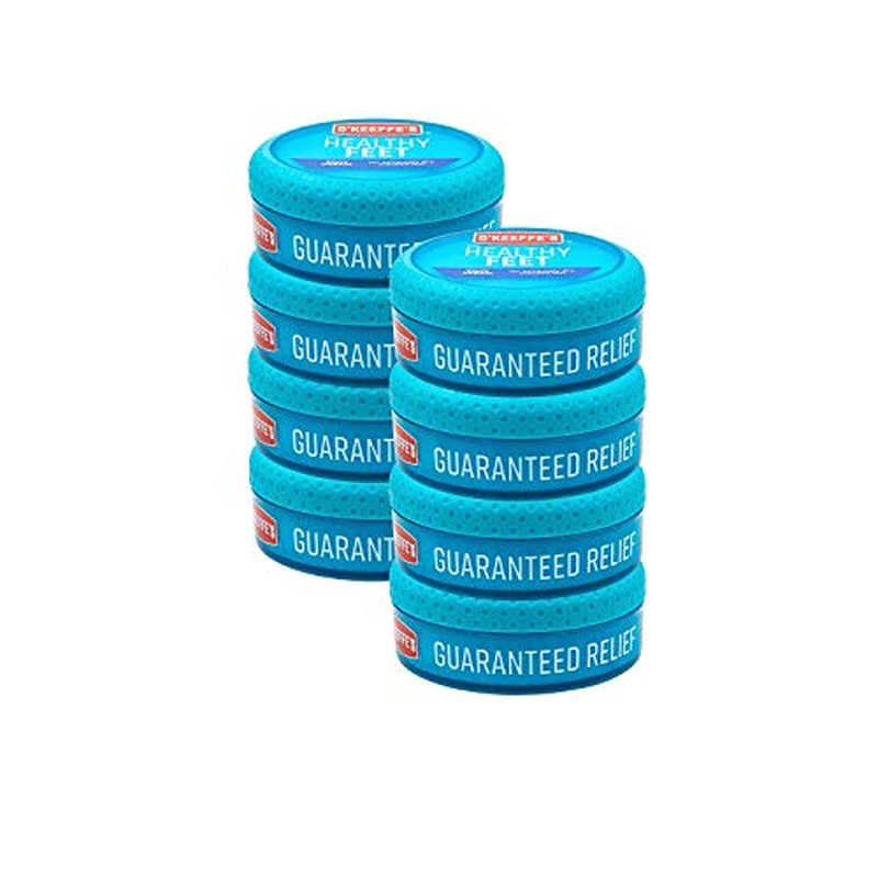 O'Keeffe's K0320001-8 Healthy Feet Foot Cream in Jar (8 Pack), 3.2 oz