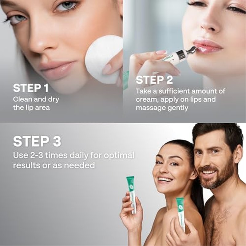 Abera Fordyce Cream ? Advanced Formula with HPR (Next-Gen Retinoids), Fordyce Spot Remover For Lips, All-day Moisturizing, Help Improve Dry, Chapped and Dark Lips, For Sensitive Lips (1.4 Oz) (Set 2)