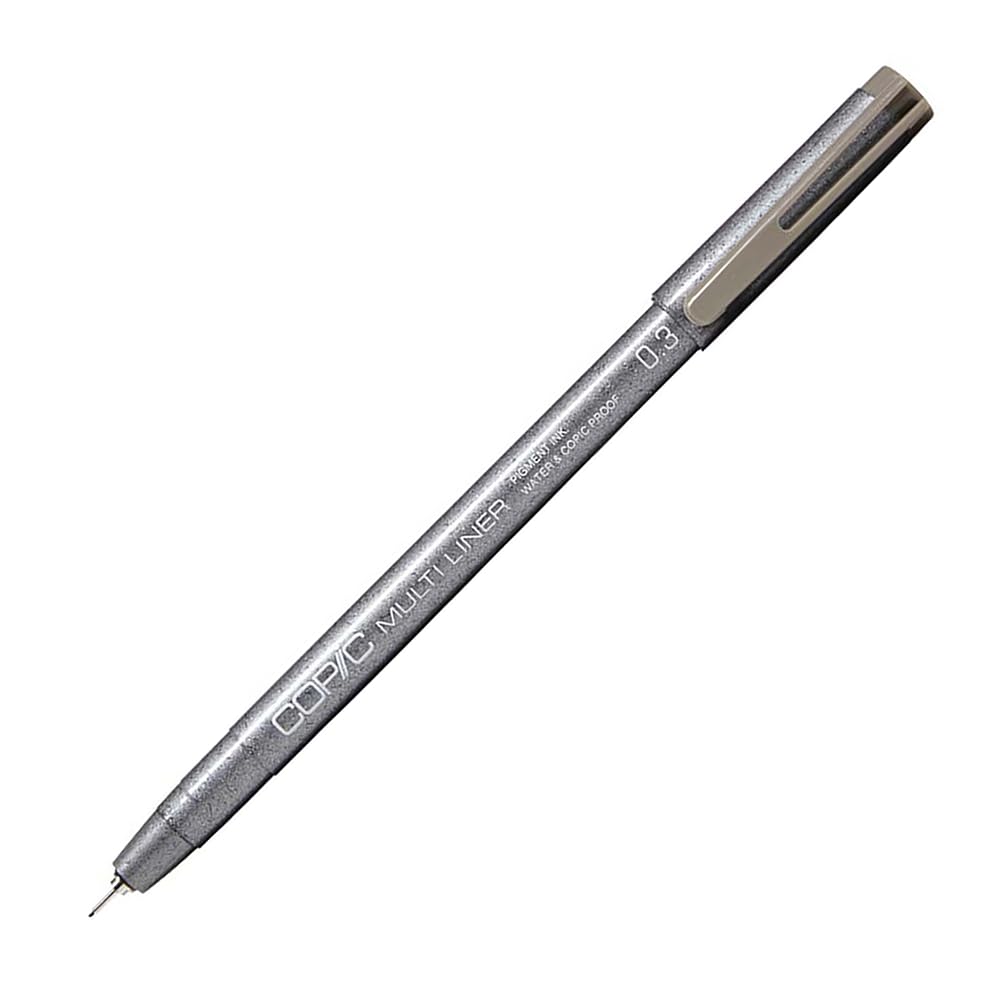 Copic Multiliner Writing Pens & Markers, .3mm, Warm Gray