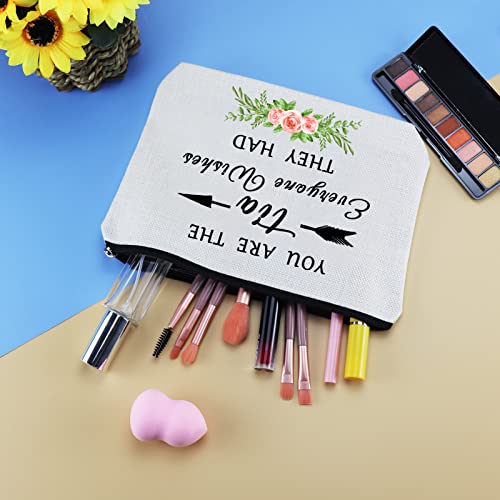 Aunt Gift from Niece Nephew Tia Gifts Makeup Bag Mothers Day Thanksgiving Christmas Birthday Gifts for Aunt Tia Auntie Cosmetic Bag Aunt Appreciation Gifts Aunt Makeup Pouch Travel Toiletry Bag