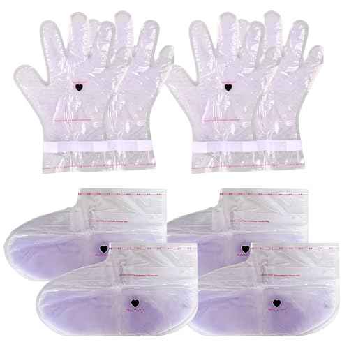Paraffin Wax Gloves,Paraffin Hand & Foot Treatments and Booties Set for Intensive Hydration at Home Or Spa(Lavender) 2 Pair Hand & Foot Wax Gloves