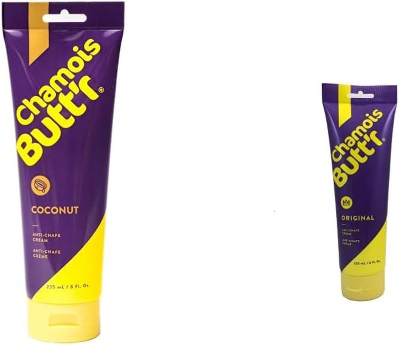 Chamois Butt'r Anti-Chafe Cream - Coconut & Original Formula for Ultimate Comfort
