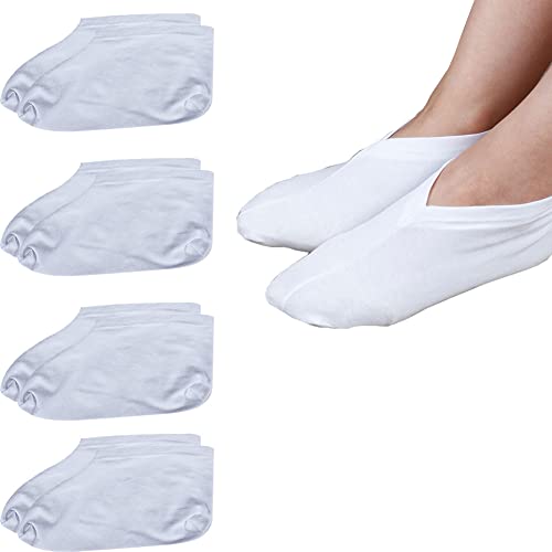 Dry Feet Healing Socks for Men and Women 4 Pair Lotion Moisturizing Socks Spa Overnight Absorbing for Dry Cracked Feet