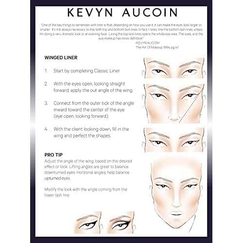 Kevyn Aucoin The Precision Liquid Liner, Black: Easy use with a glide-on felt tip eyeliner. Ultrafine precise applicator for sharp lines. Light to heavy application. Smudge-proof. All day long wear.